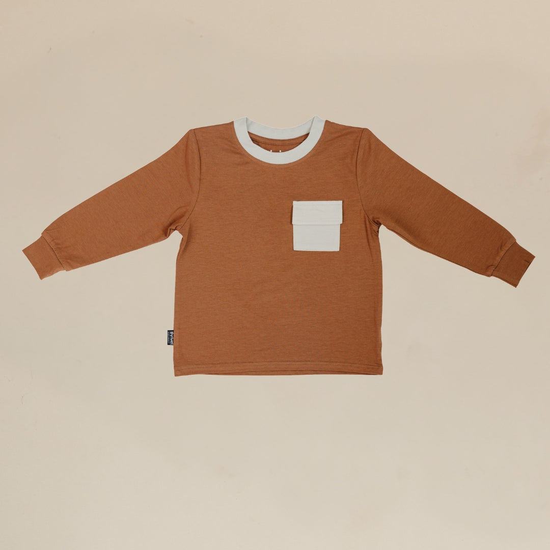 Bamboo Cargo Pocket Tee - Thrush