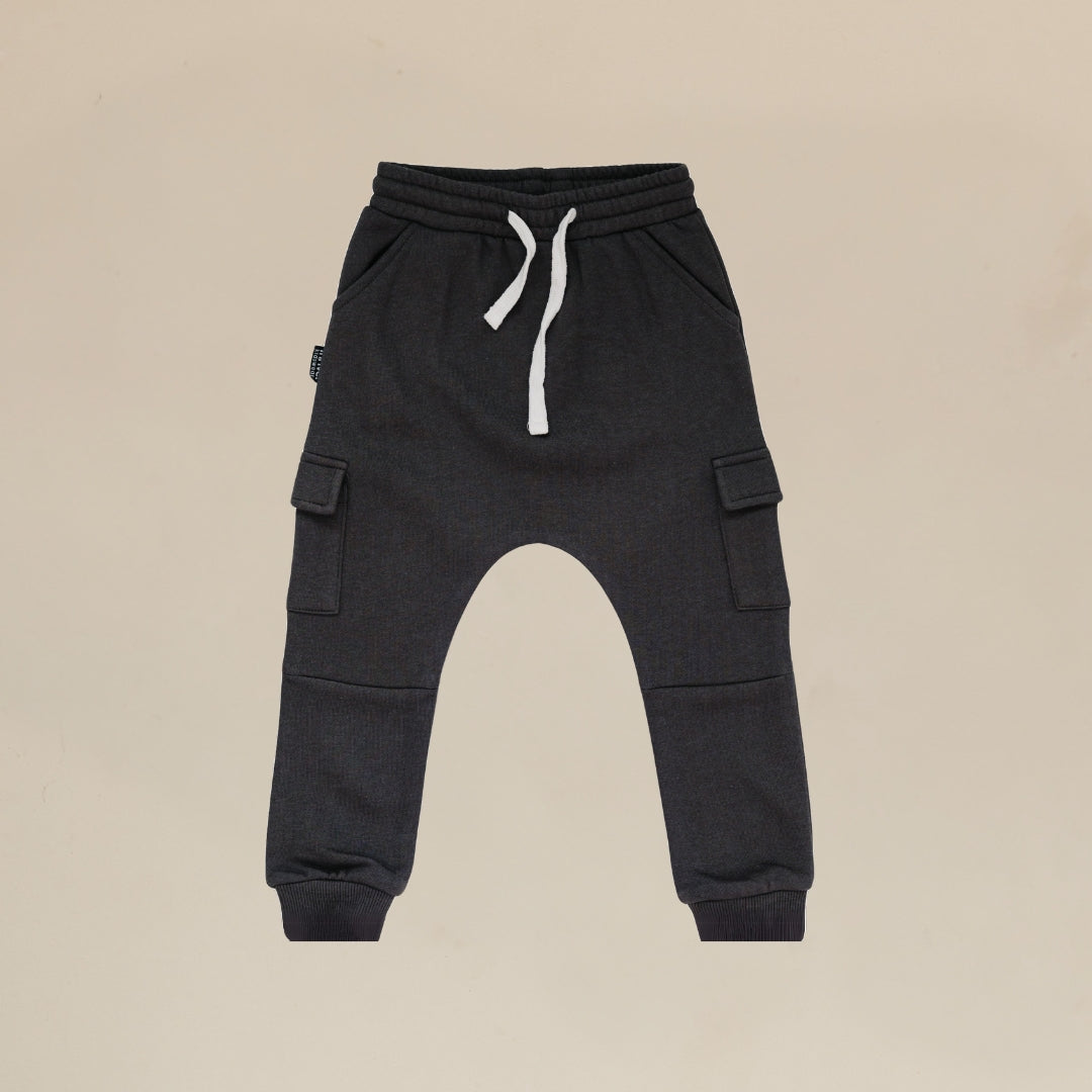 Bamboo Cargo Sweatpants - Raven