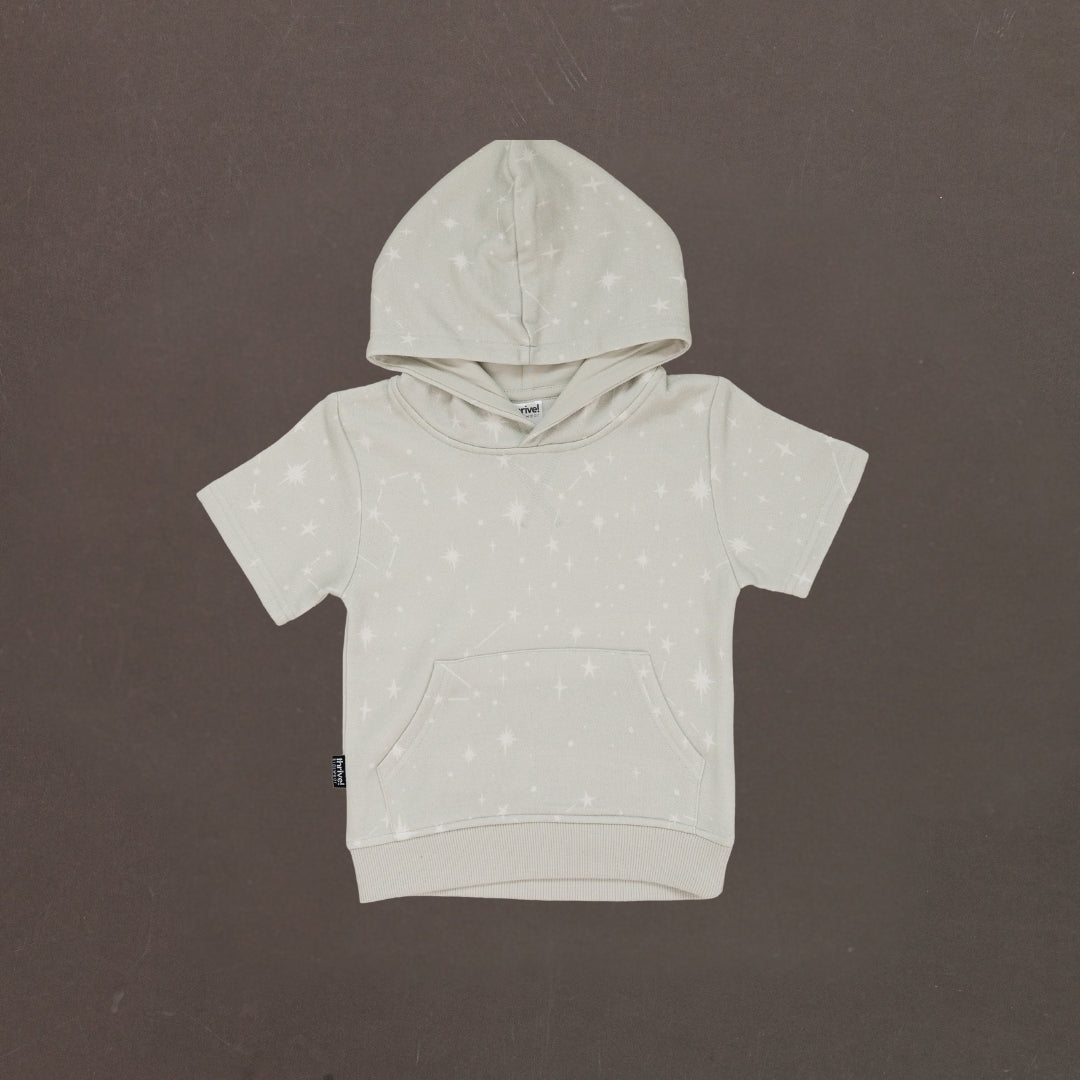Bamboo Constellations Hoodie Shirt - White Onyx