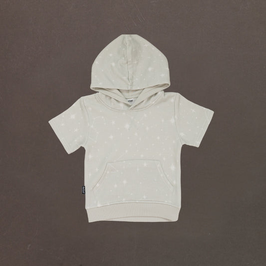 Bamboo Constellations Hoodie Shirt - White Onyx