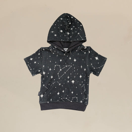 Bamboo Constellations Hoodie Shirt - Raven