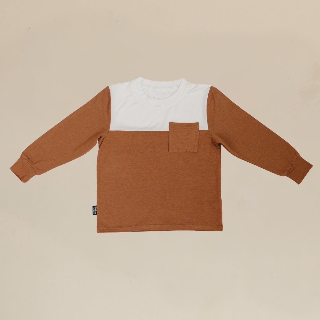 Bamboo Long Sleeve Pocket Tee - Thrush