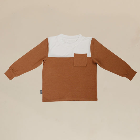 Bamboo Long Sleeve Pocket Tee - Thrush