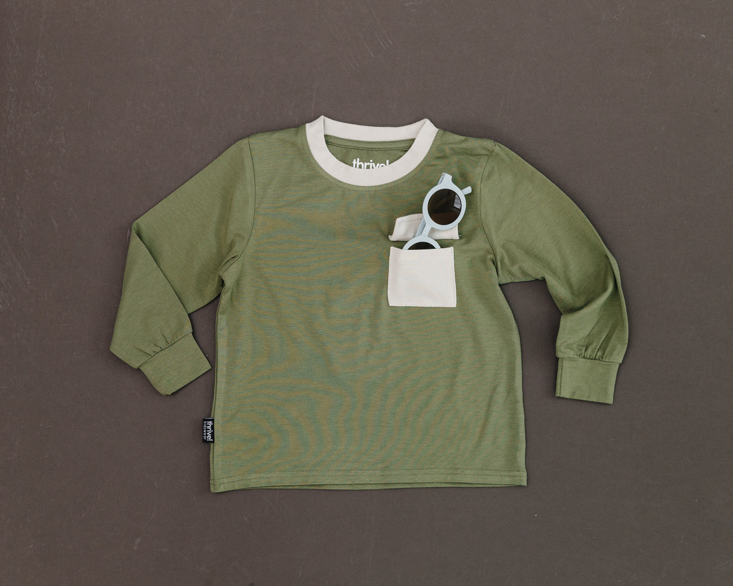 Bamboo Cargo Pocket Tee - Olivine