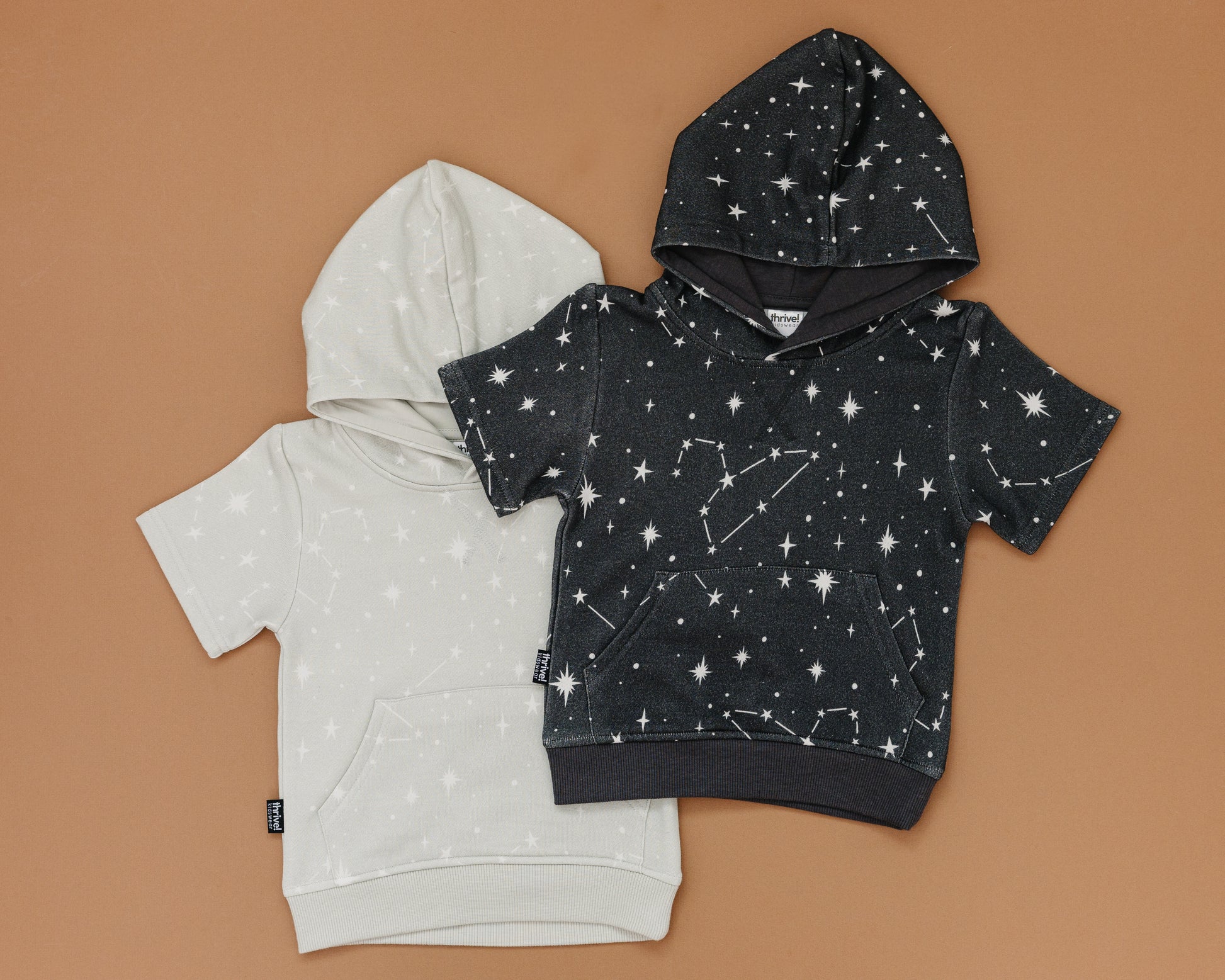 Bamboo Constellations Hoodie Shirt - Raven