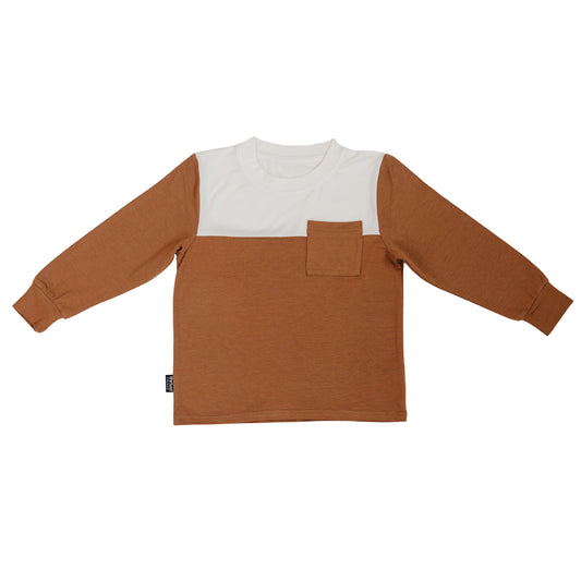 Bamboo Long Sleeve Pocket Tee - Thrush