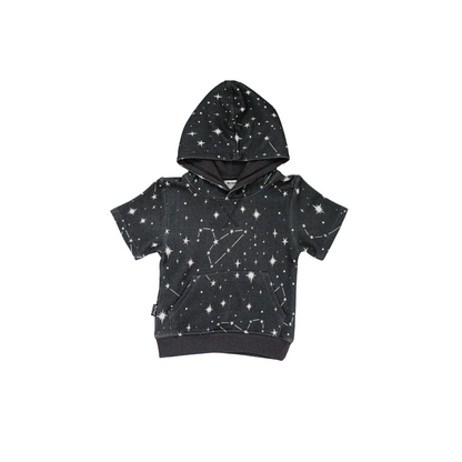 Bamboo Constellations Hoodie Shirt - Raven