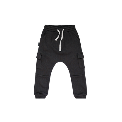 Bamboo Cargo Sweatpants - Raven