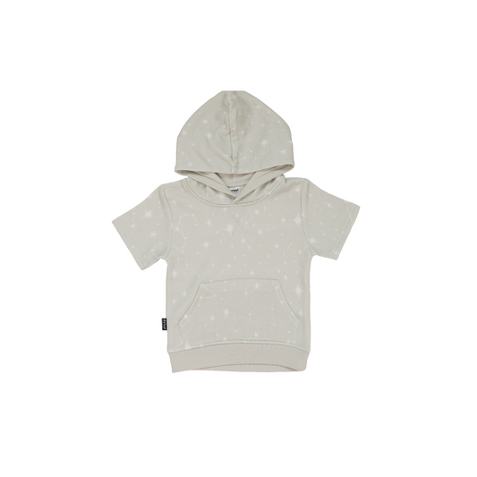 Bamboo Constellations Hoodie Shirt - White Onyx